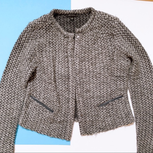 Ann Taylor Jackets & Blazers - Ann Taylor Gray Knit Blazer Jacket Medium